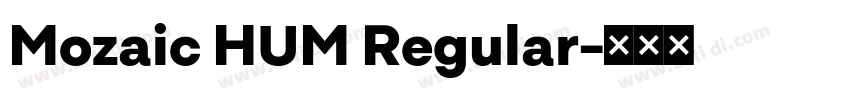 Mozaic HUM Regular字体转换